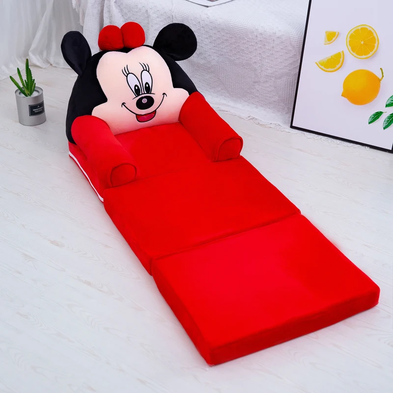 Baby Kid Sofa Fashion Cartoon Crown Seat Child Chair Toddler Child Cover for Sofa Folding with Filling Material Mini Sofa 115cm