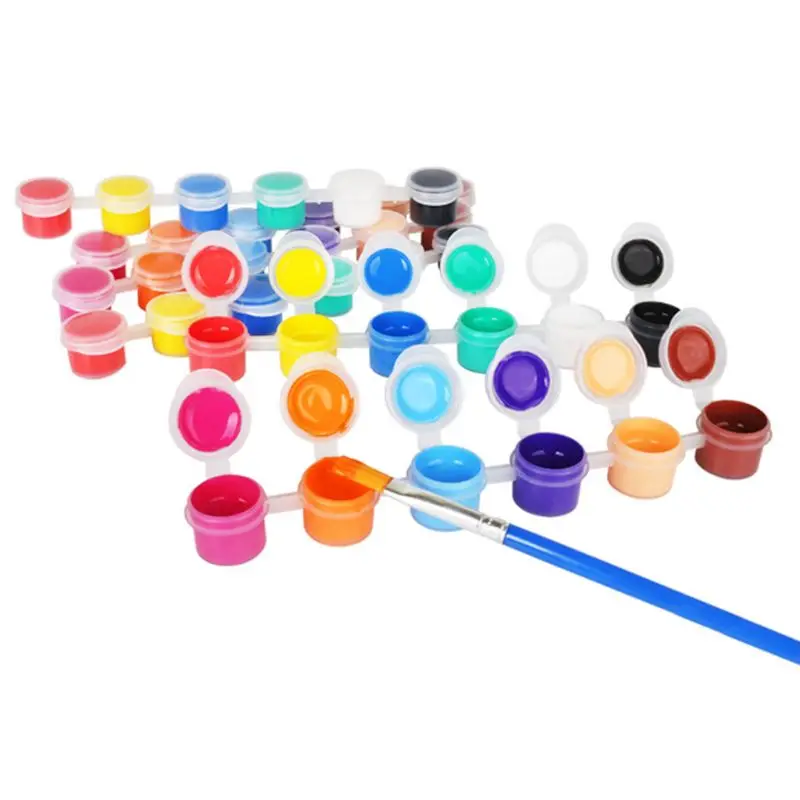 Gouache Pigment 2ml 12 Vibrant Colors Washable Gouache Paint For Kids School Finger Paint For Oil Painting Nail Art Clothes Art Digital