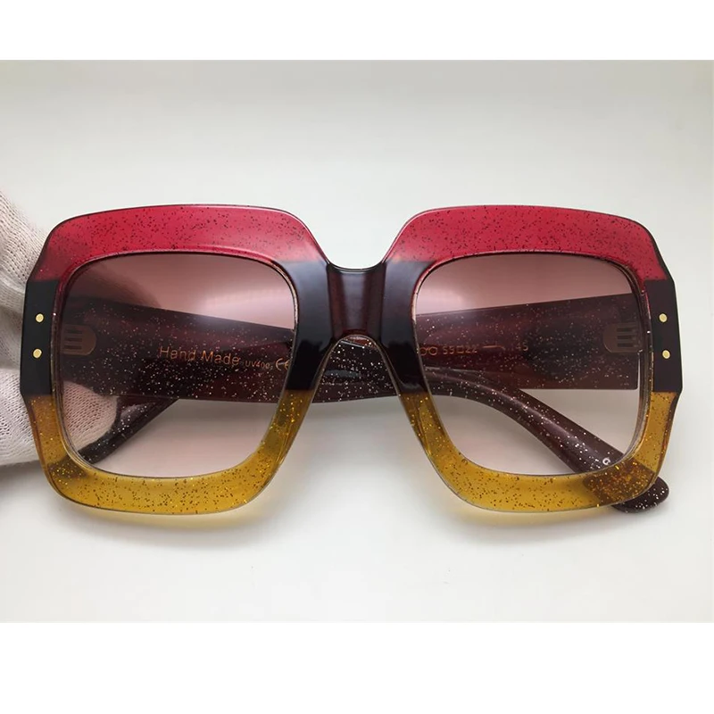 Очки солнцезащитные женские квадратные большого размера модные роскошные