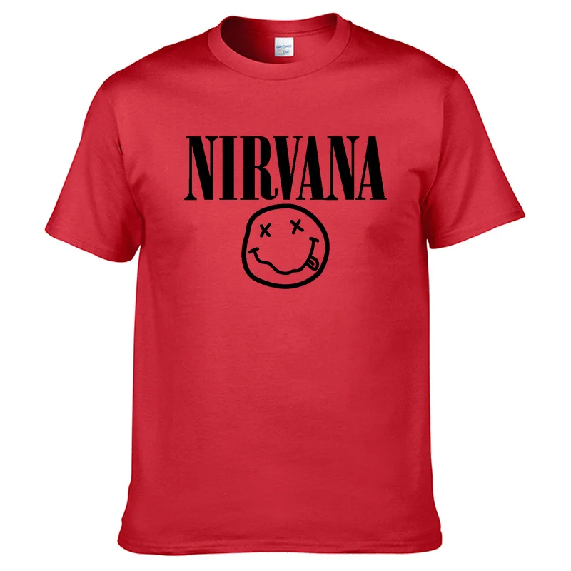 10 Nirvana хип-хоп Мужская футболка Летняя рок-группа Харадзюку Футболка с принтом хлопок Удобная уличная одежда Свободный Топ с круглым вырезом - Цвет: 10