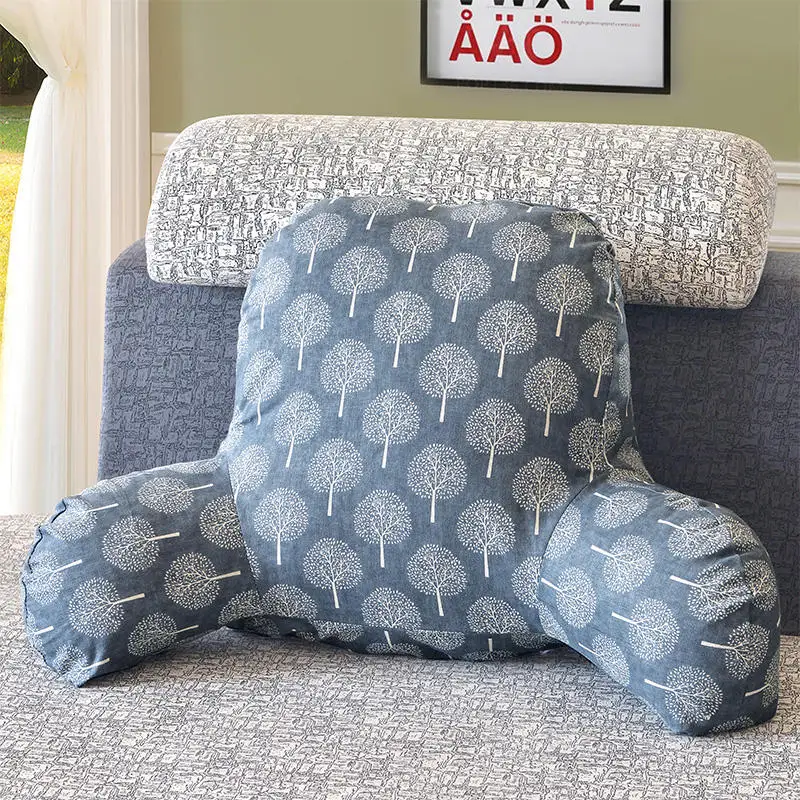 Креативные подушки с подлокотниками, хлопковые льняные подушки для кровати, автомобиля и офисного кресла, расслабляющие тело и руки, удобные - Цвет: color 4