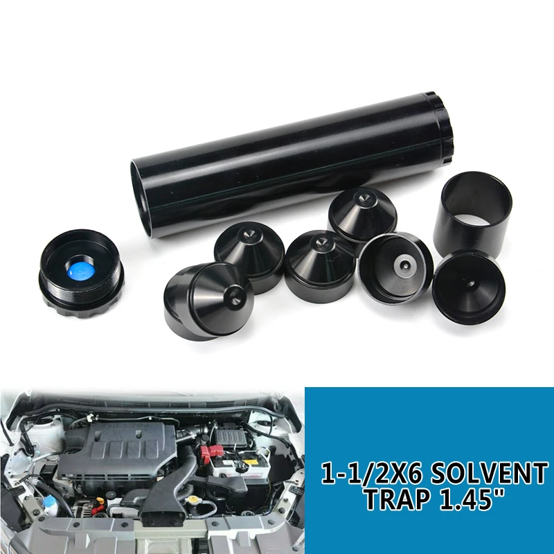 

pcmos 1/2-28 Fuel Filter For NAPA 4003 WIX 24003 Aluminum 1-1/2X6 Solvent Trap 1.45" Automobiles Filters Parts Black Sliver Cups