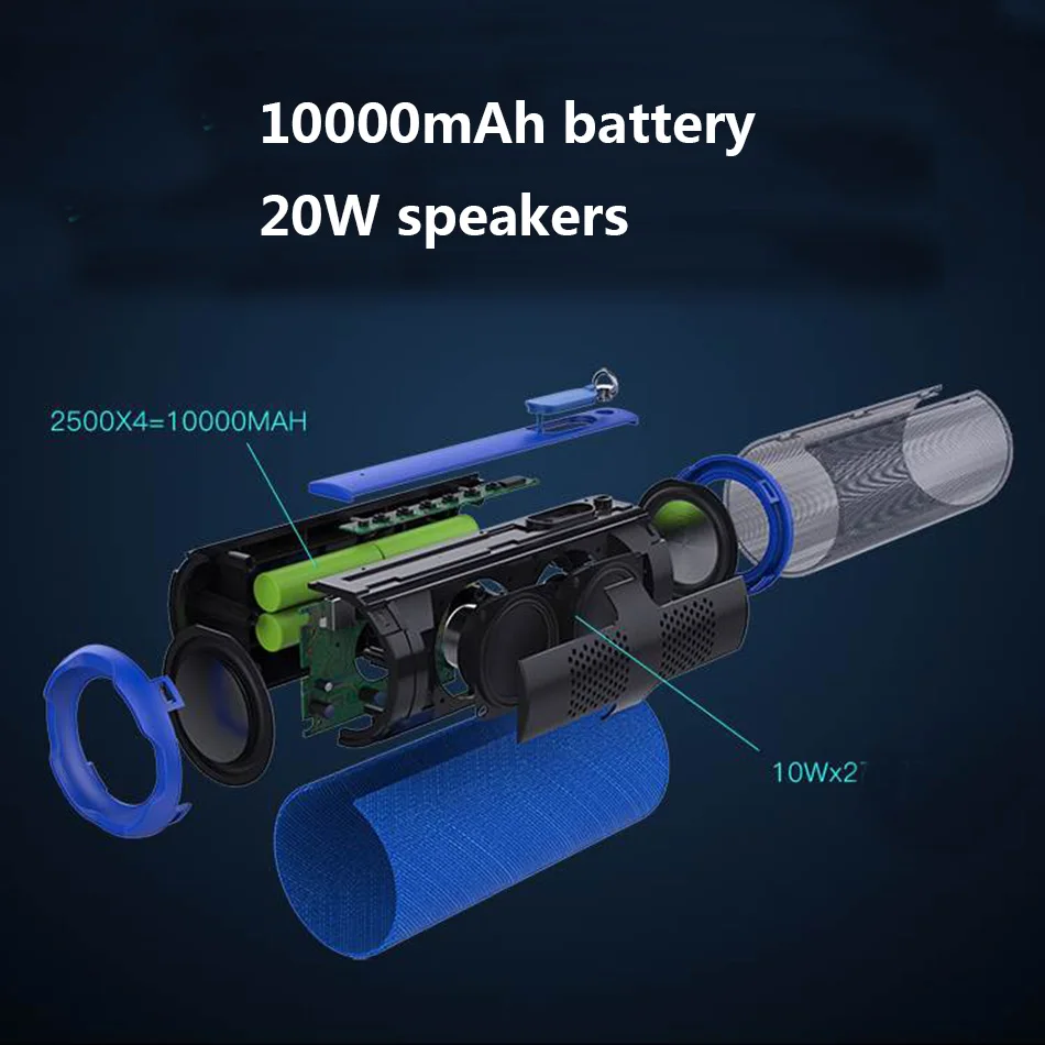 New 10000mAH 20W Cycling Wireless Bluetooth