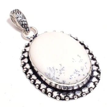 

Dendrite Opal Pendant Silver Overlay over Copper , 54 mm, FRP0230