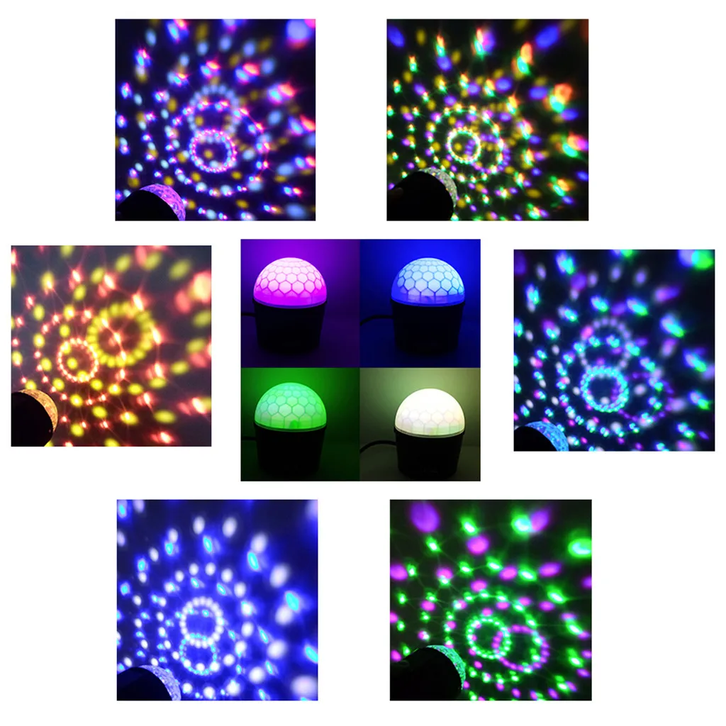 6 Вт RGB магический вращающийся шар, Красочный светодиодный светильник, сценический светильник с дистанционным управлением для KTV, вечерние, для свадьбы, клуба, бара, диско, DJ, караоке