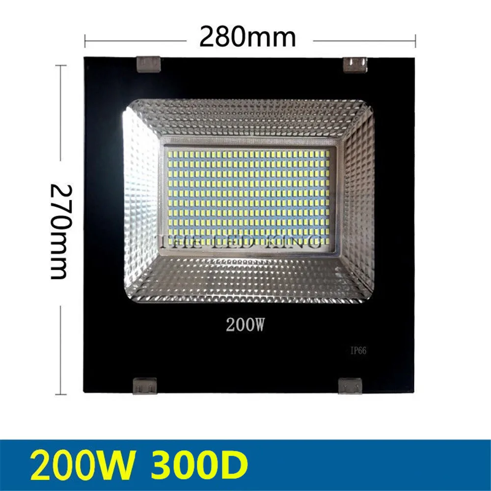 Светодиодный прожектор 30 Вт 50 Вт 100 Вт 150W 200W 300W 500W AC220V Водонепроницаемый IP66 прожектор Открытый Садовая лампа LED прожектор освещение