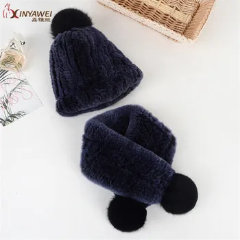 

Knitted Baby Hat, Girl's Hat,Double-Skinned Ball Cap,2pcs, Warm Winter Rabbit Hat And Scarf, Beret Accessories.