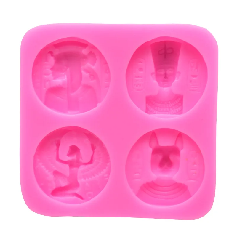 Египетская Фараон монета 3D форма DIY Золотая модель силиконовая для украшения