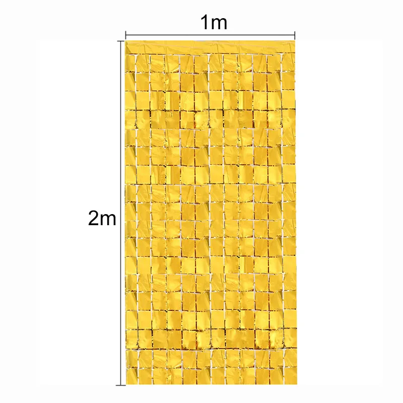 Party Backdrop Curtain 4pcs/lot Square Party Curtain Bachelorette Party Birthday Decorations Sequin Wedding Backdrop Decorations Wall Curtain birthday backdrop party backdrop curtain party decoration party supplies