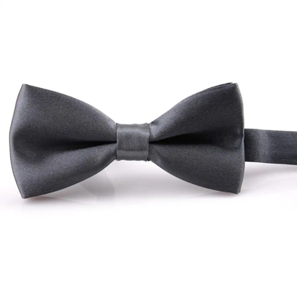 Для мужчин с бантом галстук высшего качества в горошек цвет: черный, синий красная бабочка детская гладкой Мягкий Бабочка для свадьбы или выпускного бала вечерние галстуки - Цвет: A10