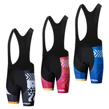 STRAVA Лето 9D гелевая подкладка нагрудник для шоссейного велосипеда короткие дышащие противоскользящие Лайкровые высокоэластичные велосипедные нагрудники шорты