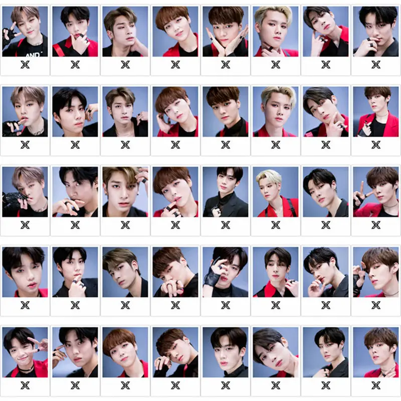 40 шт./компл. KPOP производят X101 X1 альбом самодельная бумага Lomo карты фото плакат в виде карты фотостудии игрушек, для подарка, для фанатов Канцелярский набор
