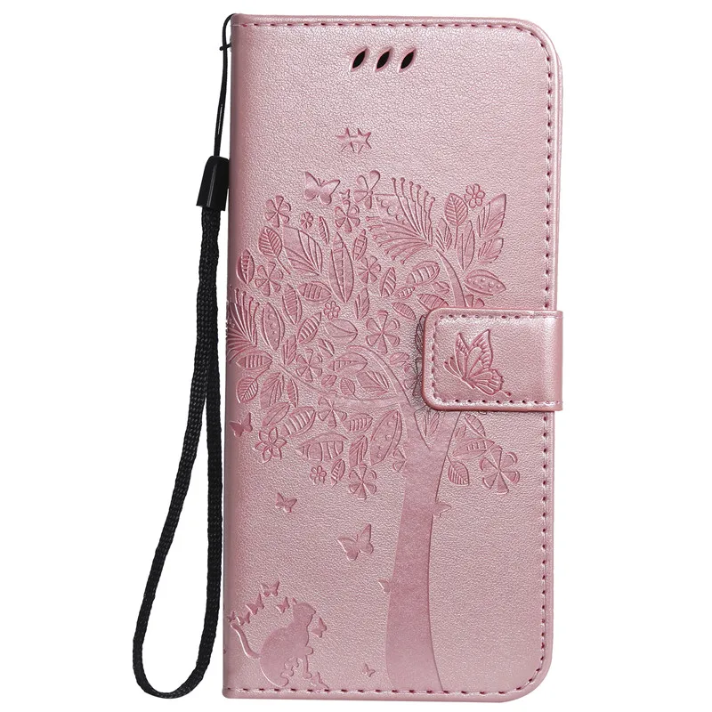 Flip phone Case For Samsung Galaxy S4 S5 S6 S7 Edge S8 S9 S10 E Plus 5G C5 C9 Pro PU Leather+ Wallet Cover - Цвет: Rose Gold