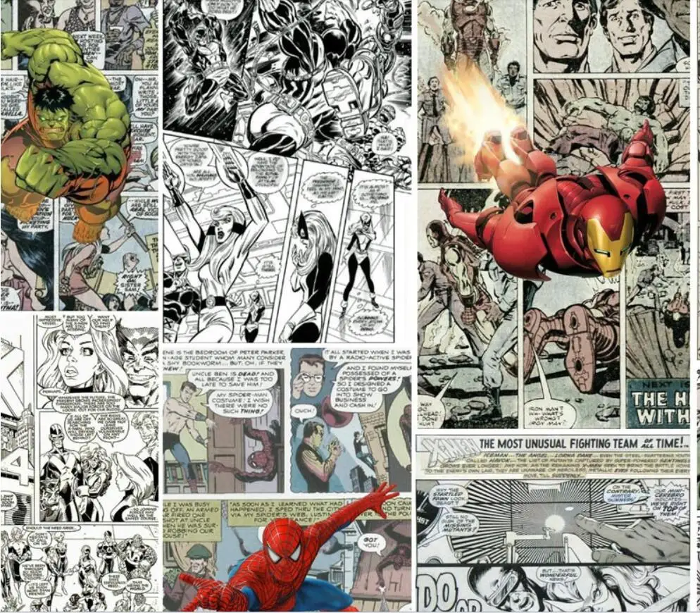 Milofi на заказ 3D Обои фреска комиксы Marvel 3D детская комната обои ТВ фон стены супер герой украшения обои mur
