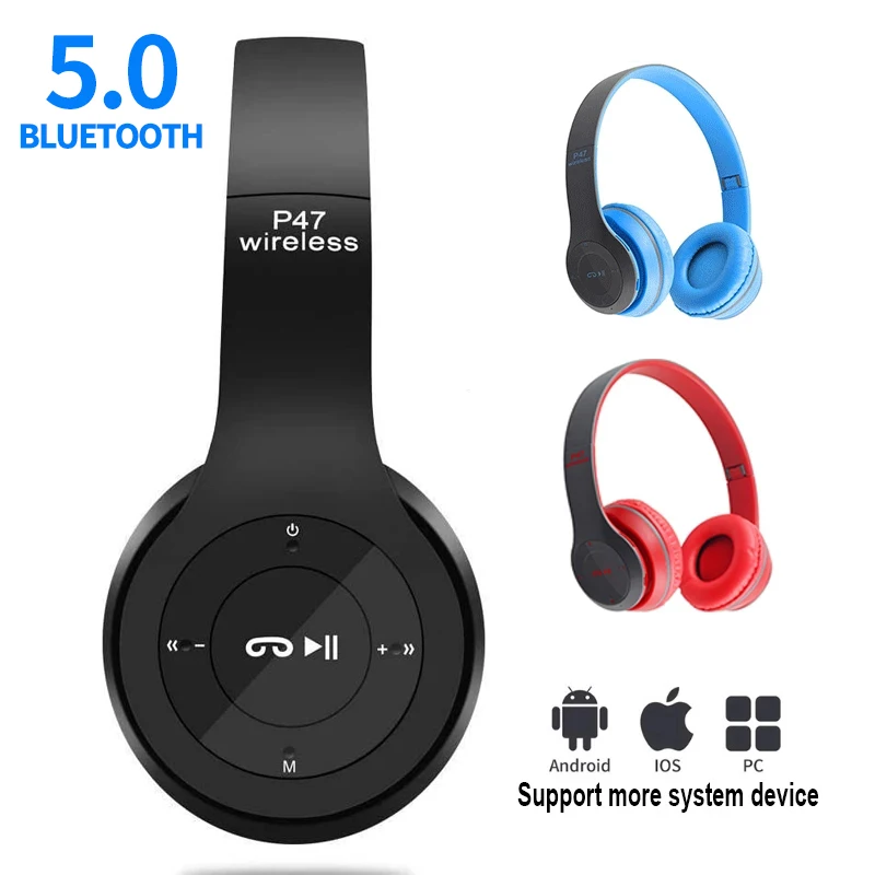 Беспроводные наушники с микрофоном игровая гарнитура шумоподавлением Bluetooth 5 0