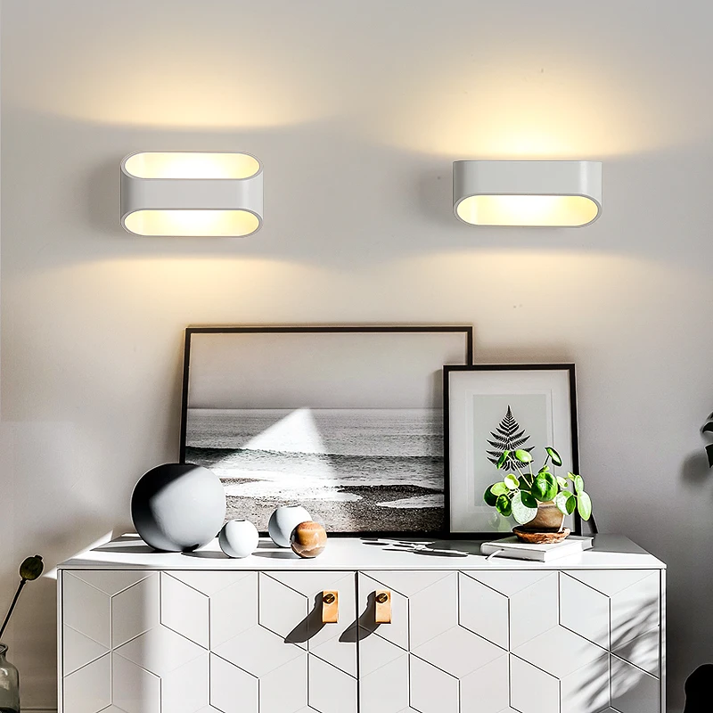 

Minimalist Modern LED Wall Lamp Indoor Home Lighting Fixtures Decoration LED Sconce For Living room Bedroom Bedside AC85-265V