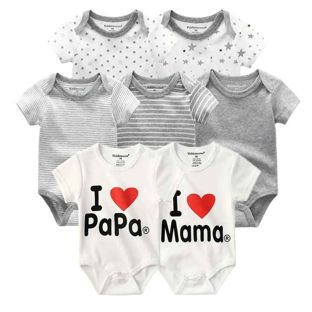 Flash Sale Rompers Roupas-De-Bebe Infant Baby-Boy-Girl Body Unisex Short-Sleeve Printed Cartoon dmx5M9JkqGL