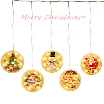 

Christmas Lantern LED Light String Color Painting Hanging Light Decor Light Curtain Lights Indoor Bedroom Festival Party Decor