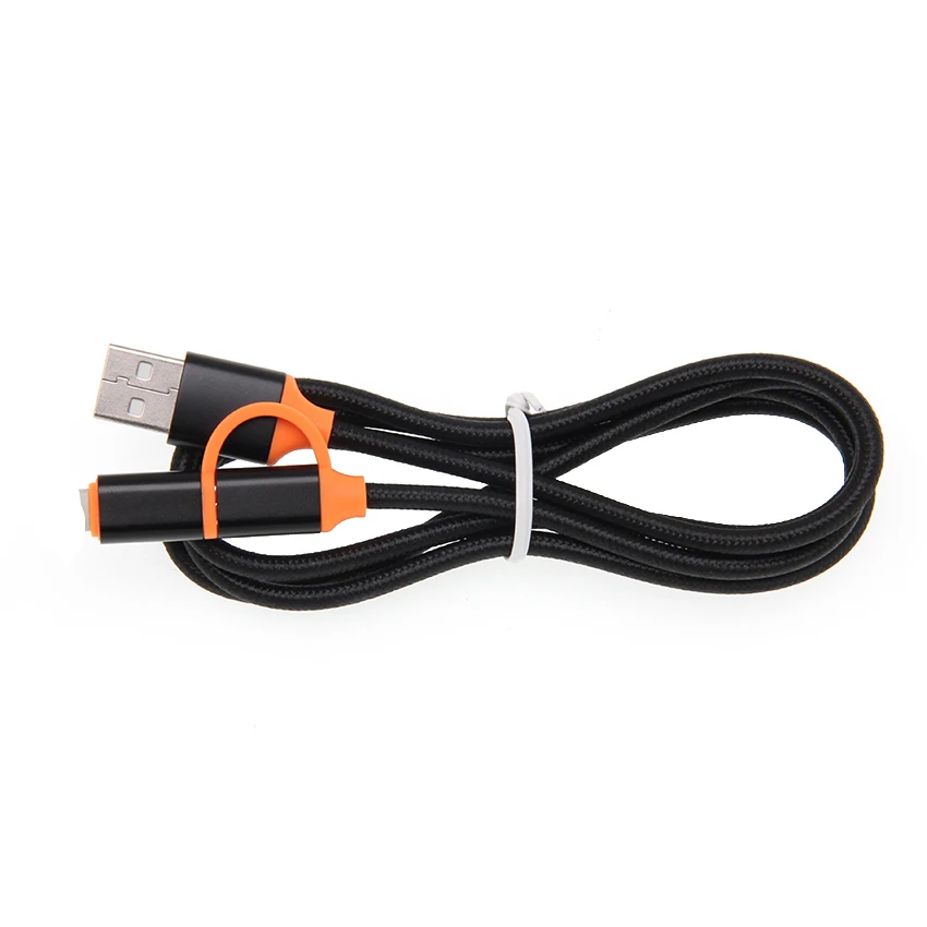 Плетеный зарядный Micro USB 8Pin кабель 0 25/1 м 2 в 1 для iPhone X XR XS 7 8 6 Plus Android Xiaomi LG быстрое