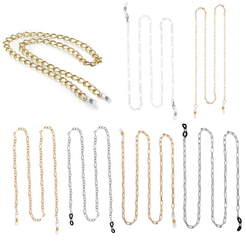 

Fashion Sunglasses Metal Chain Lanyard Strap Women Men Reading Glasses Eyewear Hanging Neck Cord Holder Hip Hop Punk