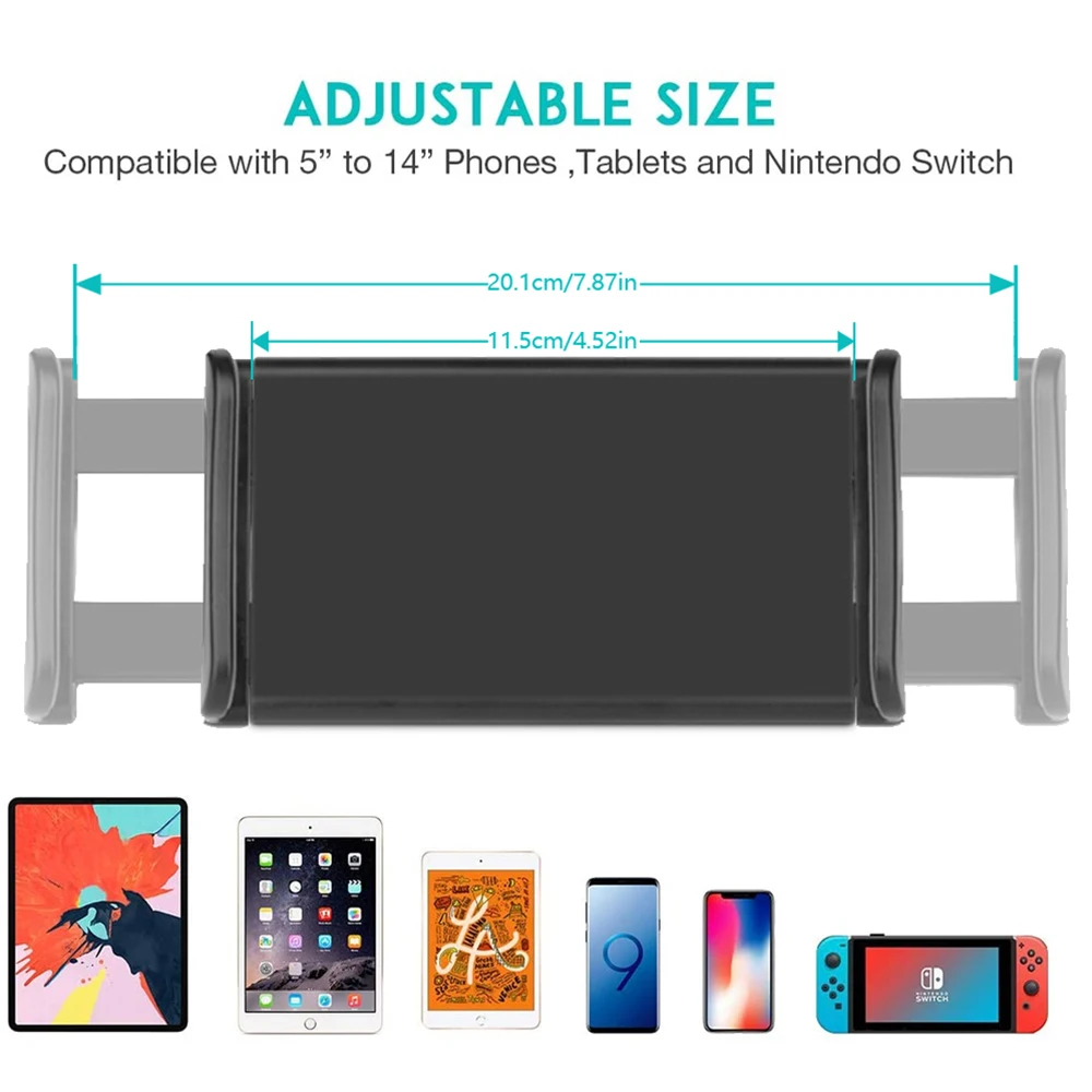 Tablet Universal Suporte Suporte Braçadeira de Montagem Clipe Suporte Suporte Ipad Air Pro Iphone Xiaomi Samsung Acessórios para Notebook 11 - Imagem 2