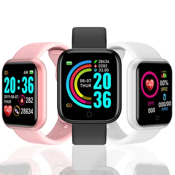 

Y68 D20 Smart Watch Waterproof Bluetooth Blood Pressure Fitness Tracker Heart Rate Monitor Smartwatch For Apple IOS Android