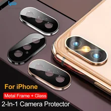 Камера защитная крышка для iPhone X XR XS Max 11 Pro закаленное стекло Защита для экрана камеры и чехол с металлическим кольцом для iPhone XS X
