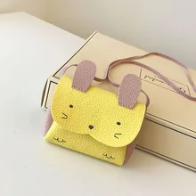 Новинка года; Лидер продаж; кошелек из искусственной кожи для девочек; сумка-кошелек с кроликом на одно плечо; маленькая сумочка Для монет; кошелек для мелочи; детская сумка