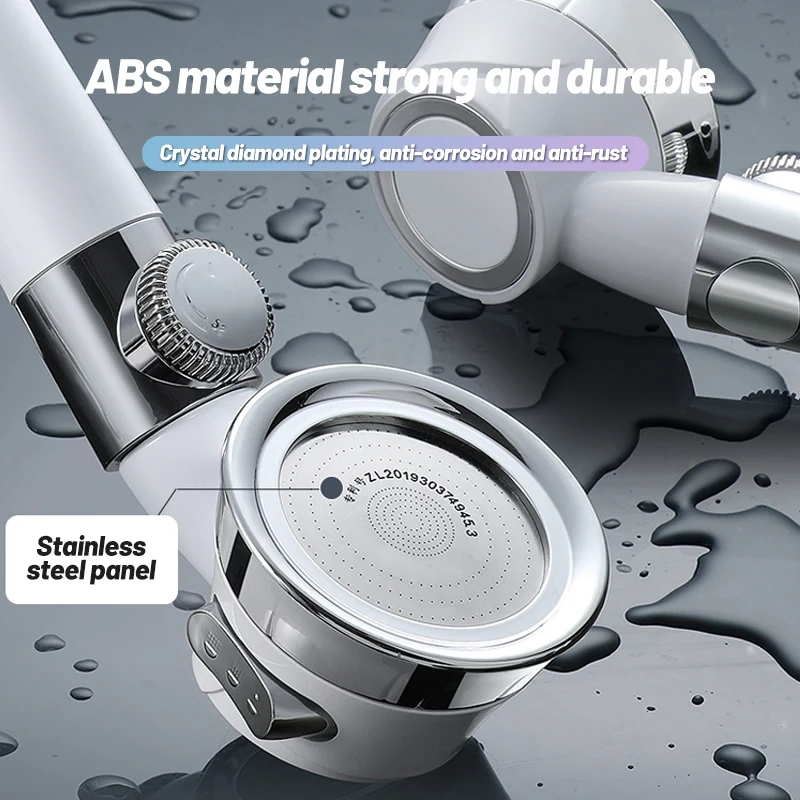 ZhangJi Rainfall Filter Balls Shower Head High Pressure Mist Hose Massage Water Saving SPA Hose Adjustable Bathroom Accessories