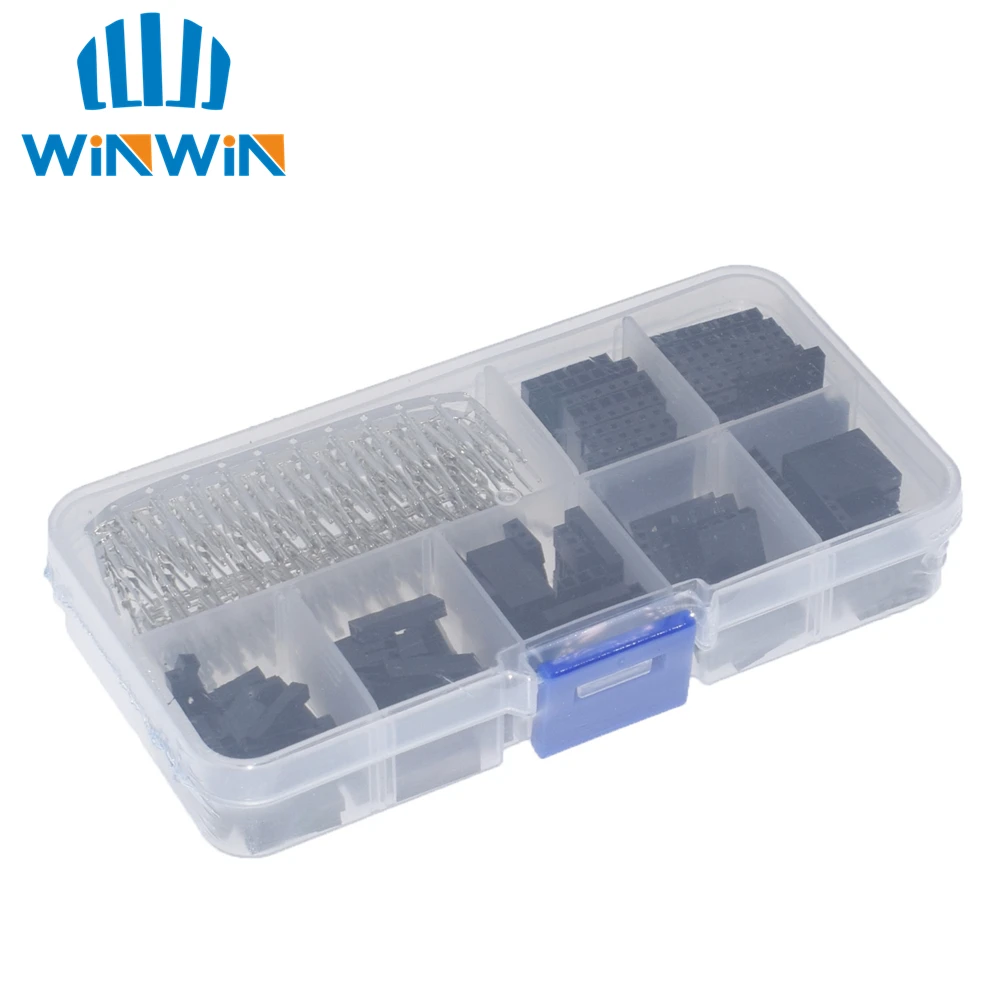 310pcs/A Set Dupont Wire Jumper Pin Header Connector Housing Kit Male Crimp Pins+Female Terminal Pitch With Box | Электронные