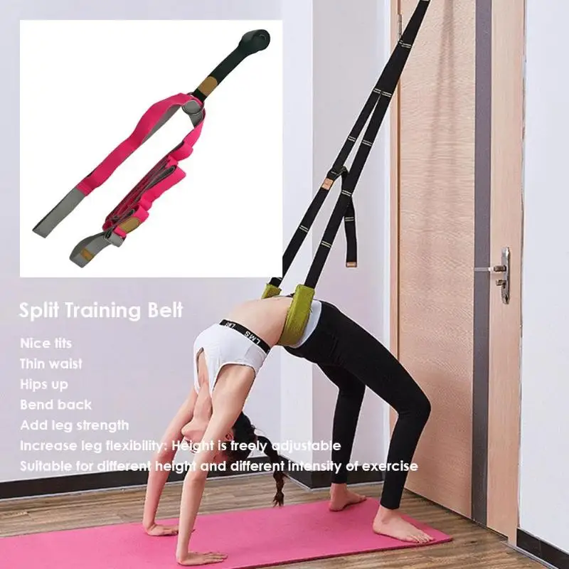 Door Split Flexibility Yoga Belts Multi-function Safety Durable Ballet Band Exercise Back Bend Leg Stretcher Belt Hot Selling