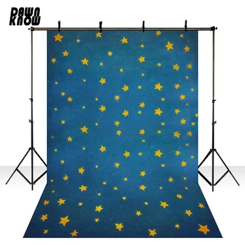

DAWNKNOW Star Vinyl Photography Background For Newborn Blue Wall Photo Shoot Backdrop For Wedding Photo Studio lv318