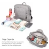 Soboba Large Gray Diaper Bag Fashion Waterproof Multi-functional Diaper Backpack Nursing Changing Bag for Baby Care Stylish Bag ► Photo 3/6