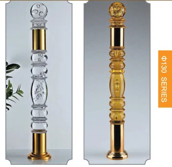 

freeshipping Custom villa Acrylic fence parts poles Easy to install 1100mm pole