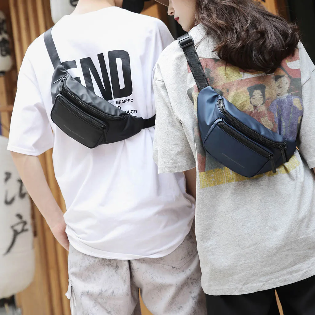 CONEED Fashion Waist Packs Unisex Large Capacity Sports Messenger Shoulder Bag Pouch For Women Run Outdoor Sports Chest Bag