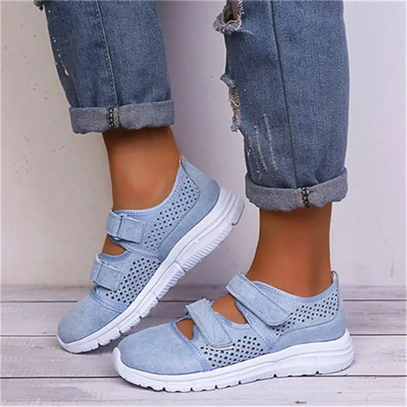 

Women Soft Sandals 2020 Summer New Arrivals Breathable Hook Loop Flat Female Sandals Beach Outdoor Girls Casual Shoes Plus Size