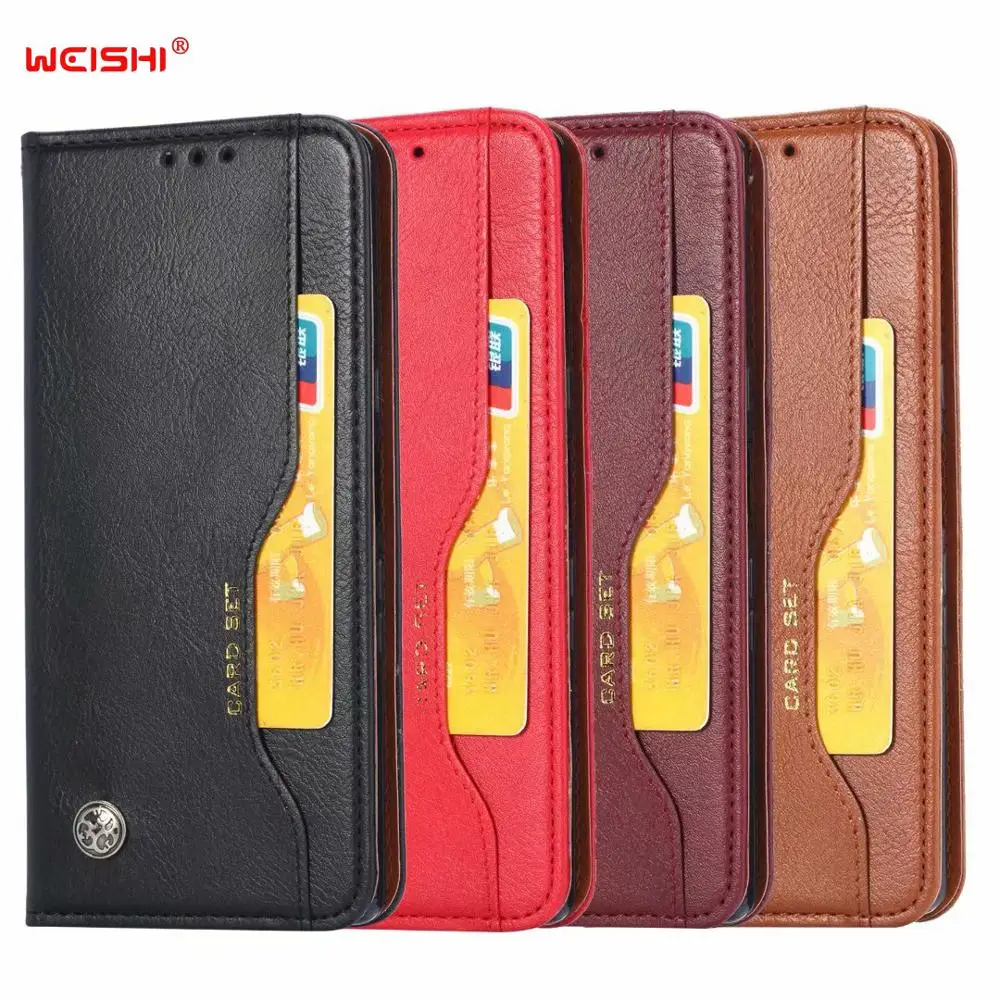 

High Quality Wallet Credit Card Slot Flip Cover Leather Case For Xiaomi Redmi Note 8 Pro Anti-knock Phone Protective Cases