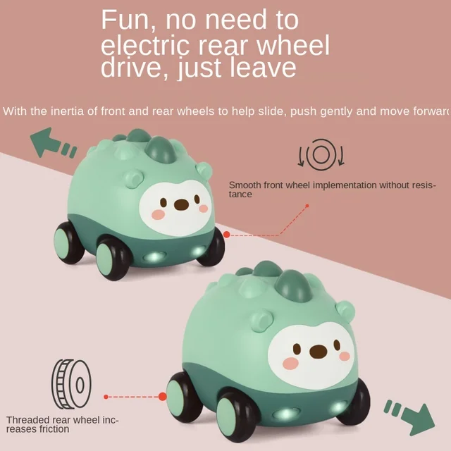 Montessori Baby Musical Car Toy for Toddler 0 12 Months Mini Car Toy for Boy 1 Year Old Girl Children Birthday Gift Car Kids Toy 4