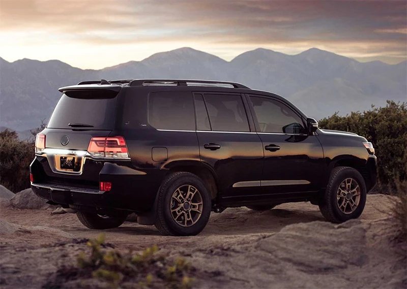 Черный Задний светильник для Toyota Land Cruiser LC200 светодиодный задний светильник светодиодный DRL стоп-сигнал