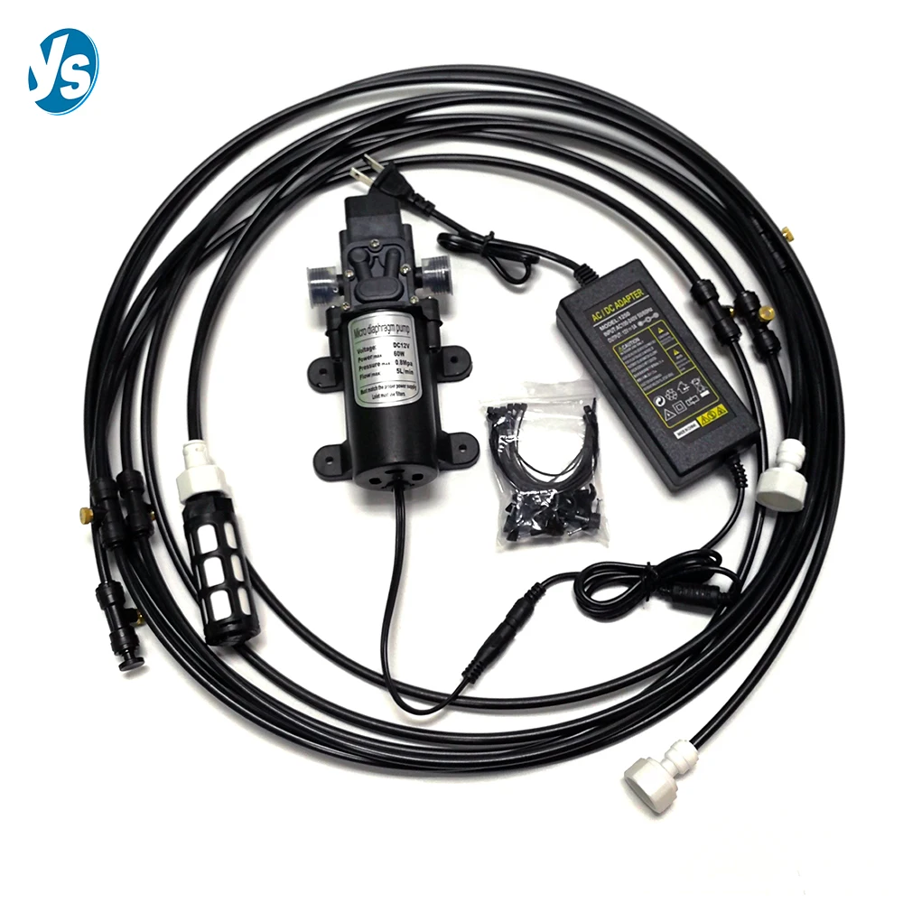 Booster Mist Pump 12V DC 160PSI Water Suck Machine With Power Adapter For Swimming Pool Garden Spryaer Cooling System 4