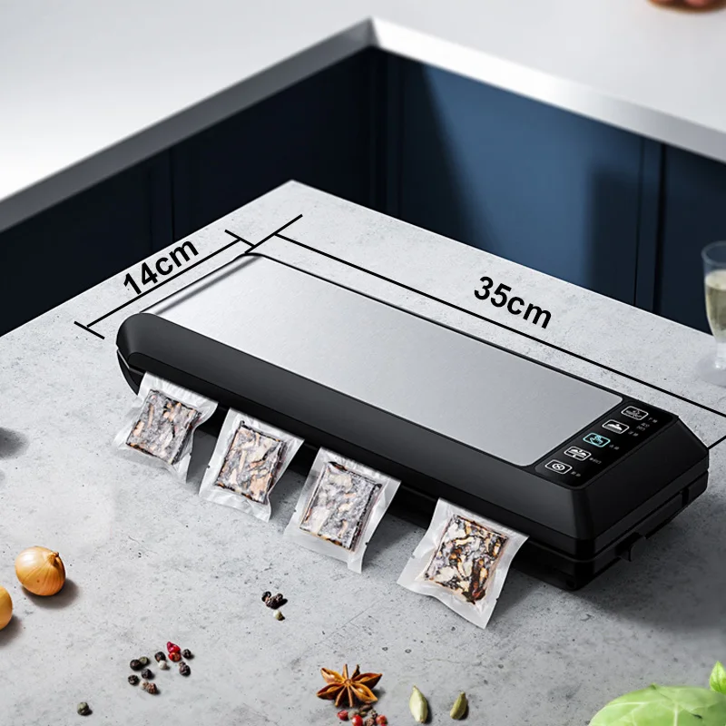 TINTON LIFE Vacuum Sealer Wet or Dry Food Packaging Machine For Food Storage Household Food Vacuum Packer Free 10Pcs Vacuum Bags 5
