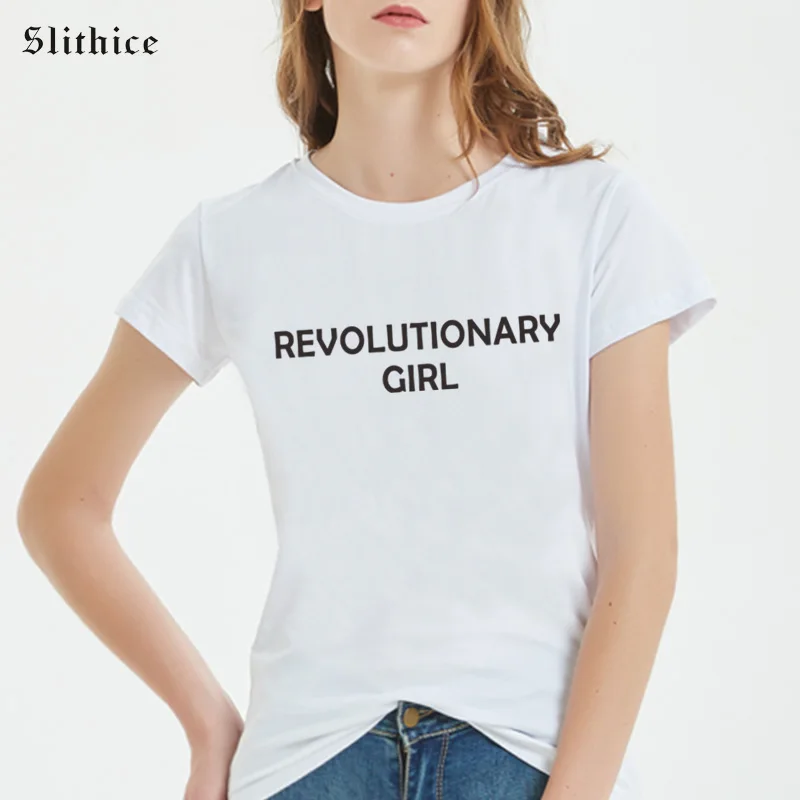 Модная летняя футболка Slithice футболки с коротким рукавом революционная женская