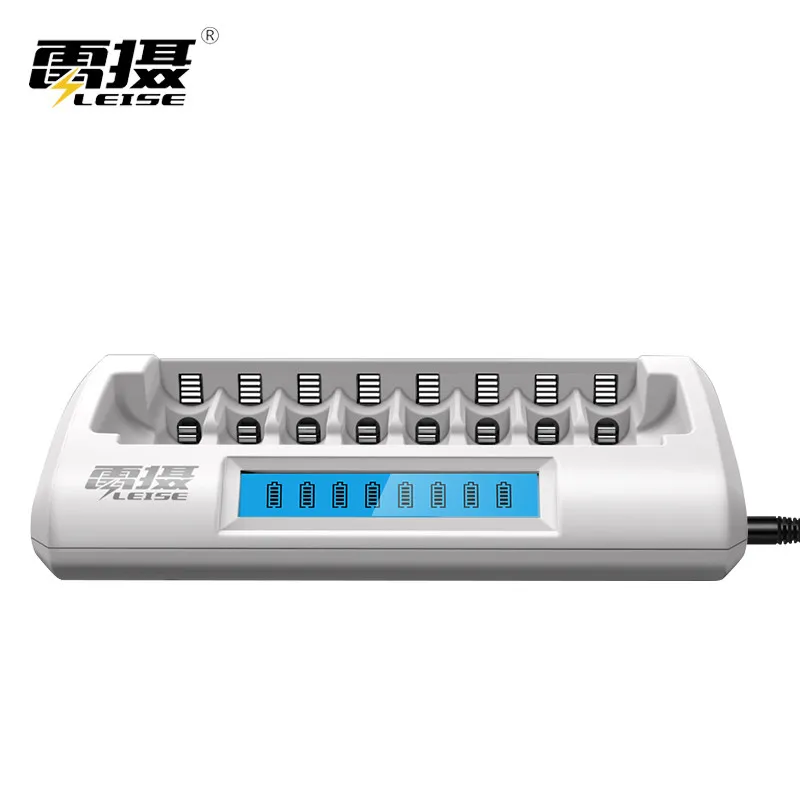White Leise интеллектуальное зарядное устройство для AA AAA nimh аккумуляторная батарея ЖК-дисплей 2a 3a Ni-MH Универсальный DC разъем быстрой зарядки - Цвет: White