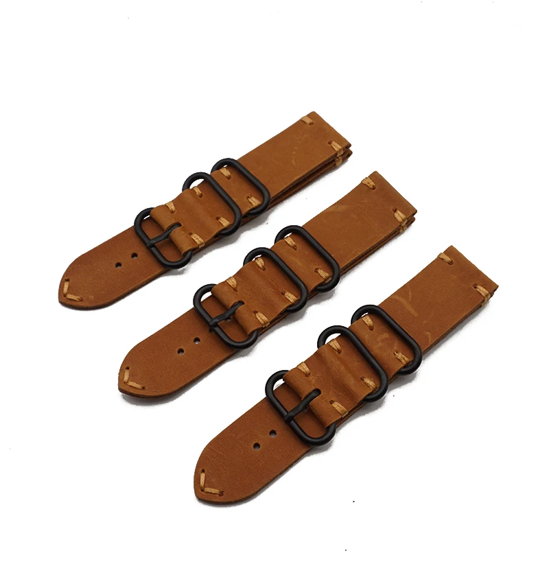 Hot Sell Leather Watchband for Apple Watch Band Series 5/3/2/1 Sport Bracelet 42 mm 44mm Zulu Strap For iwatch 4 Band