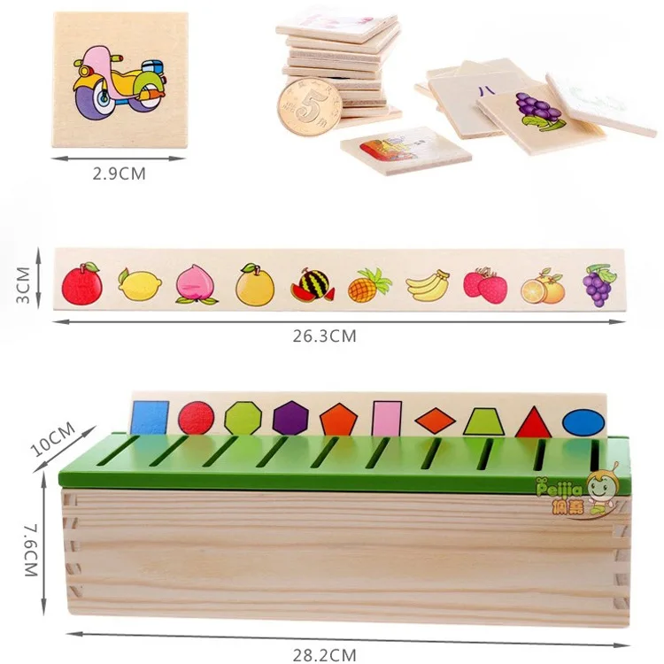 

Montessori Early Childhood Knowledge Learning Compartmental Teaching Aids Mathematics Children Box Matching Building Blocks 2-3-