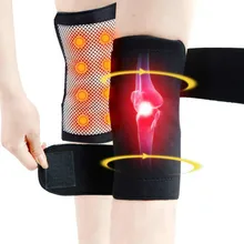 1 Pair Tourmaline Self Heating Knee Pads Magnetic Therapy Kneepad Arthritis Brace Support Outdoor Sports Warm knee protector