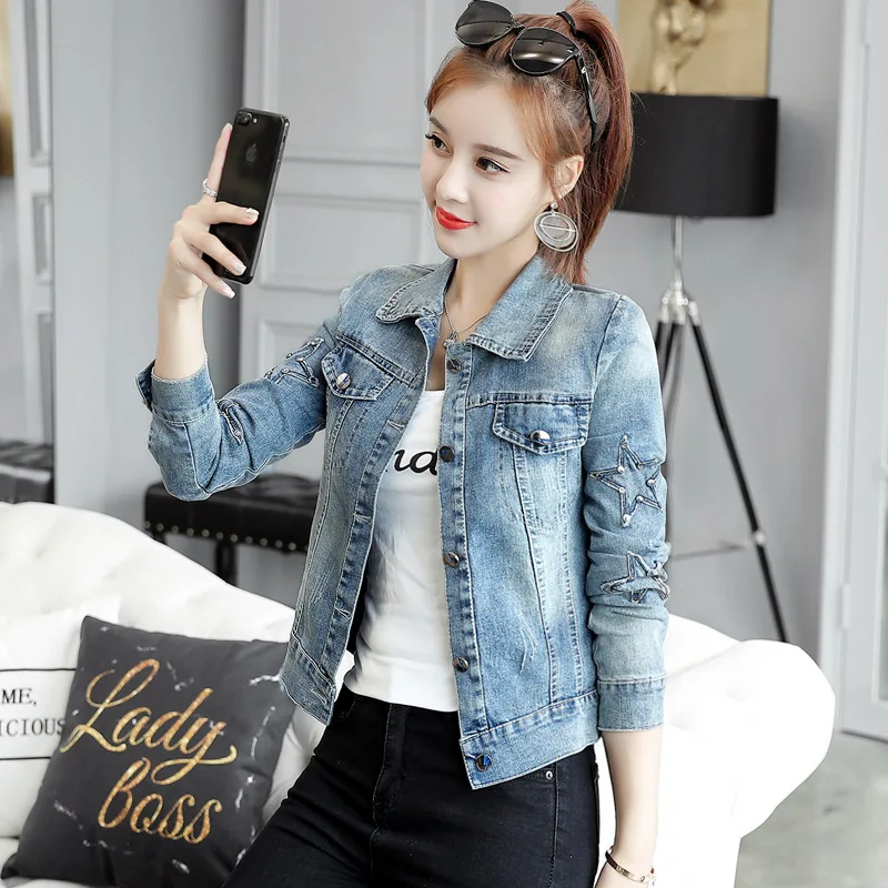 Фотосессия короткая ковбойская куртка Для женщин Весна Костюмы Стиль Slim Fit костюм в ковбойском стиле куртка с длинными рукавами для похудения; модная