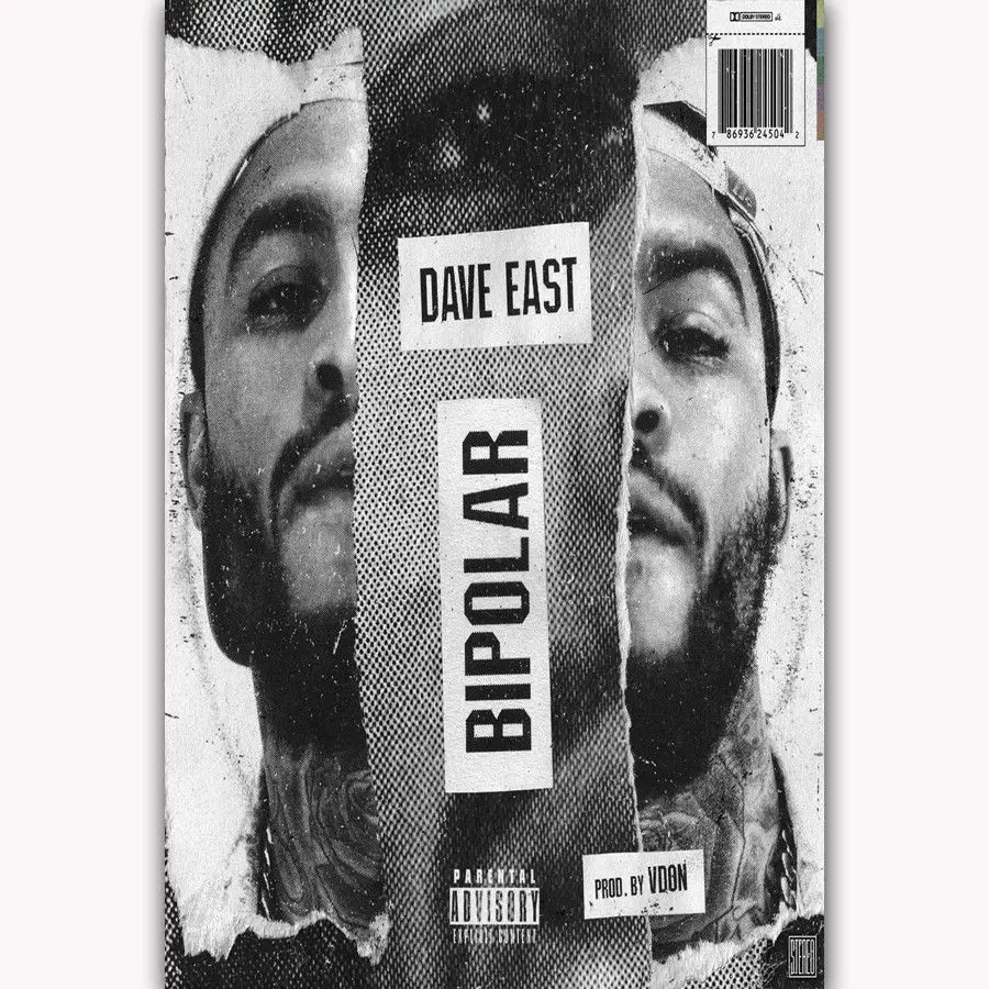 New Bipolar Dave East Rapper Music Singer-Silk Art Poster Wall Sicker Decoration Gift