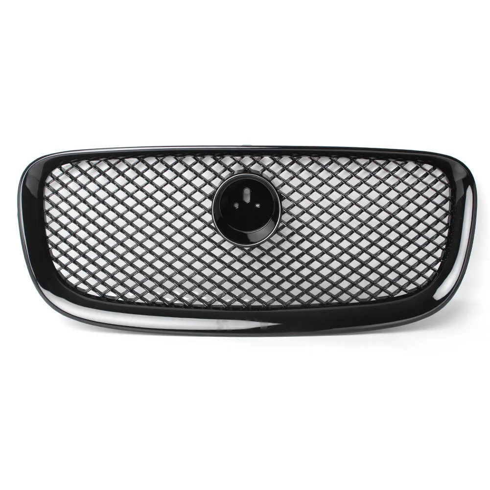 Передняя верхняя сетка решетка Джилла для Jaguar XF XFR 2012 2013 черный глянец ABS пластик