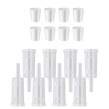 

8Pack Brewing Airlock with Rubber Airlock Stopper Twin Airlock for Wine Making, Beer Brewing Glass Carboy Fermenter